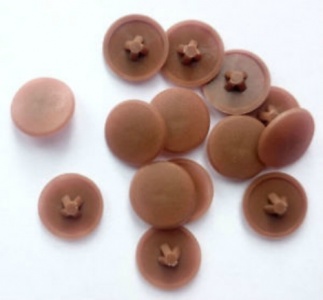Light Brown Pozi Drive Cover Cap (Pack of 50)